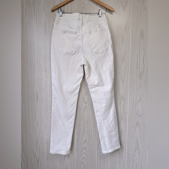 Madewell The High-Rise Slim Boyjean in Tile White Size 27 EUC - Picture 5 of 6